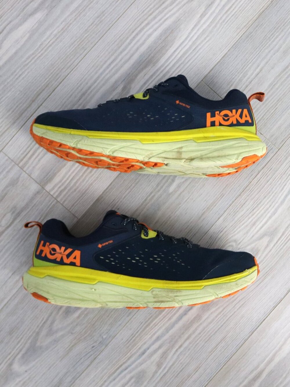 Hoka Challenger ATR 6 GTX Trail Running Shoes Men's Navy 1116876 OSBT Size 13D